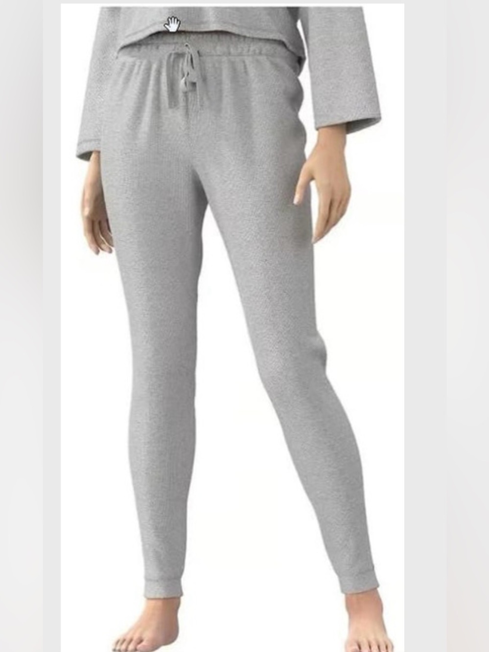 West Loop Womens Lounge Joggers, Grey Size S/M, Small-Medium, Coral Heather NEW